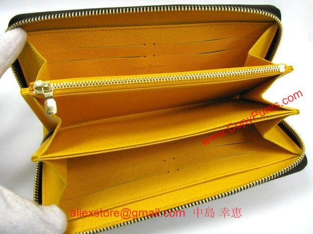 LOUIS VUITTON/ルイ・ヴィトン ジッピー・ウォレット/ラウンド長財布/ヤヨイクサマ/モノグラムパンプキンドット/ジョーヌ(イエロー)/M60449 